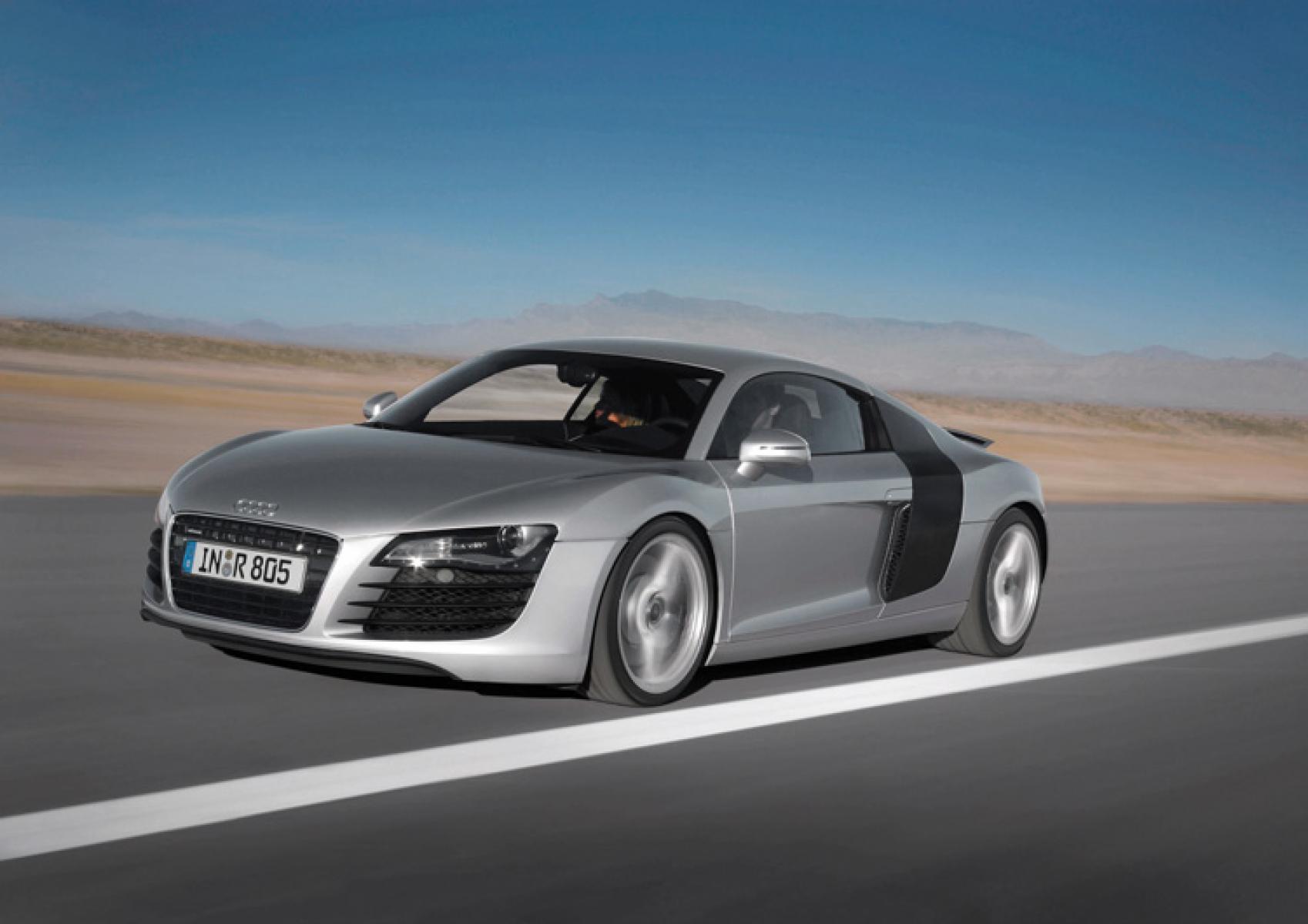 2010 Gray /Black Audi R8 (WUAAUAFG5AN) with an 8 Cylinder Engine engine, 6-speed R tronic automatic transmission -inc: "shift-by-wire" technology, automatic & sport modes transmission, located at 6855 Stone Dr, Las Vegas, NV, 89110, (832) 726-6080, 36.171677, -115.022240 - LOADED 2010 Audi R8 4.2 R-Tronic finished in Daytona Gray pearl effect on Black leather interior. Options include: Carbon fiber engine compartment trim, LED headlights, carbon fiber sigma interior inlays, carbon sigma sideblade, Audi Navigation plus, Premium package (Audi parking system with rear vi - Photo #1